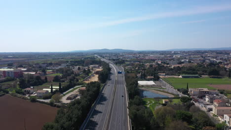 Scary-empty-highway-road-in-Montpellier-France-lockdown-coronavirus-pandemic